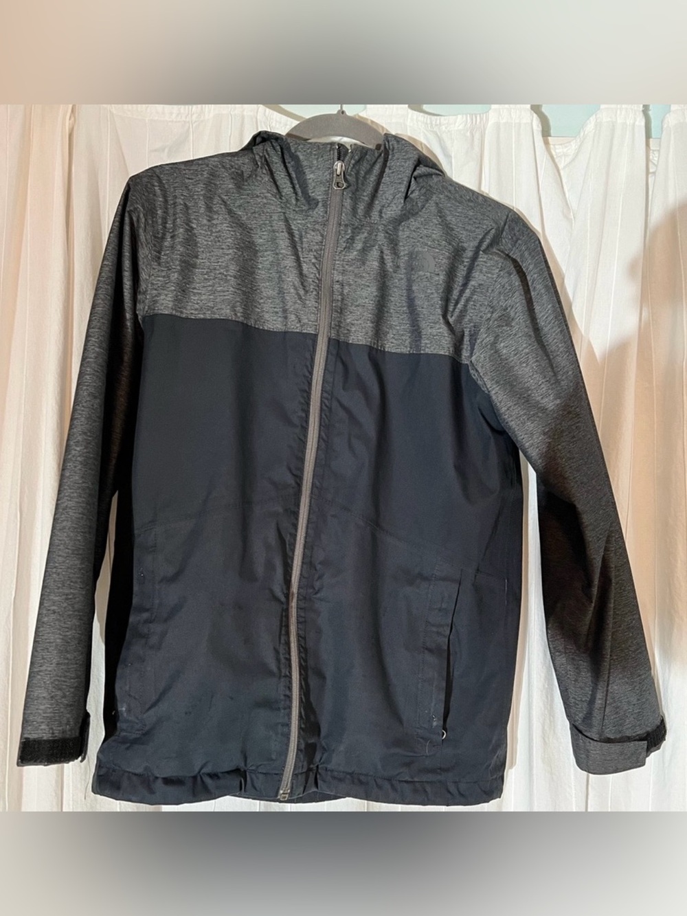 The North Face Charcoal Hooded Raincoat